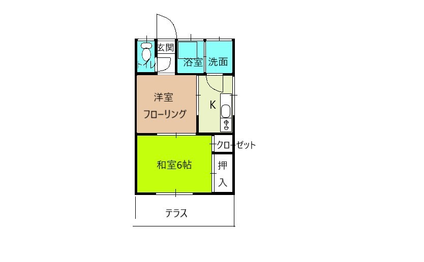 今泉アパート106間取り