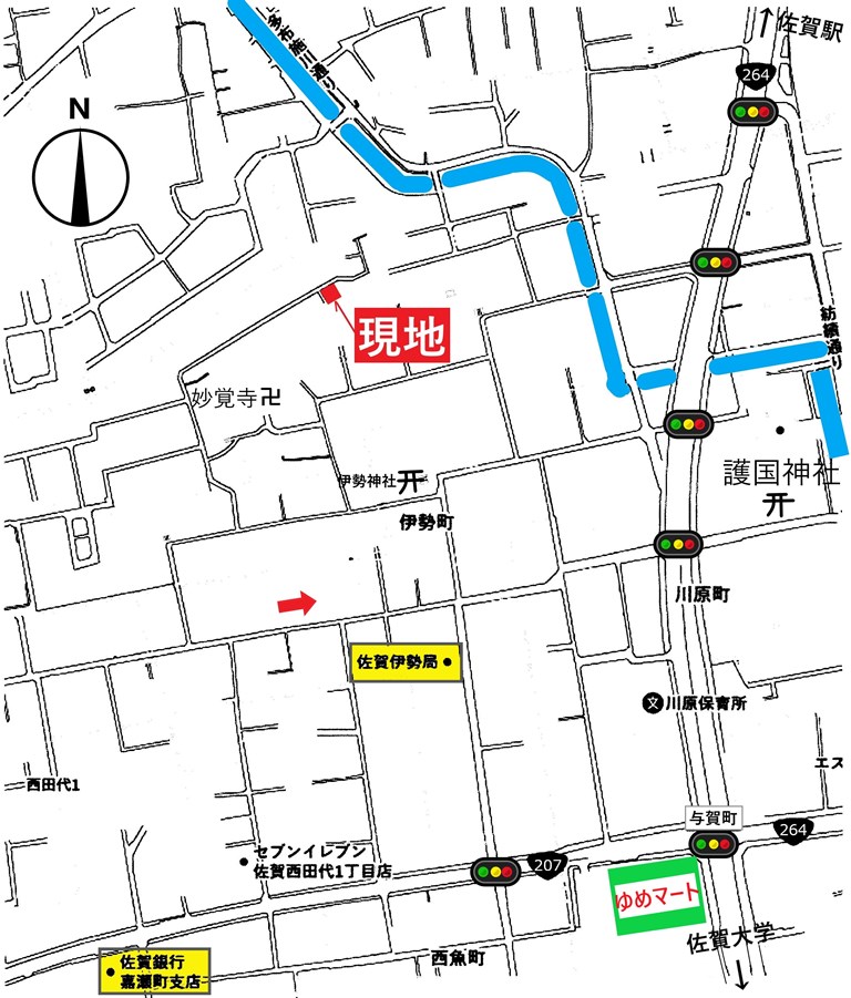 伊勢町地図